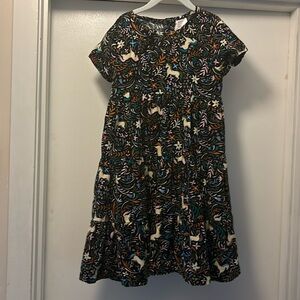 Hanna Andersson light corduroy dress with three back buttons